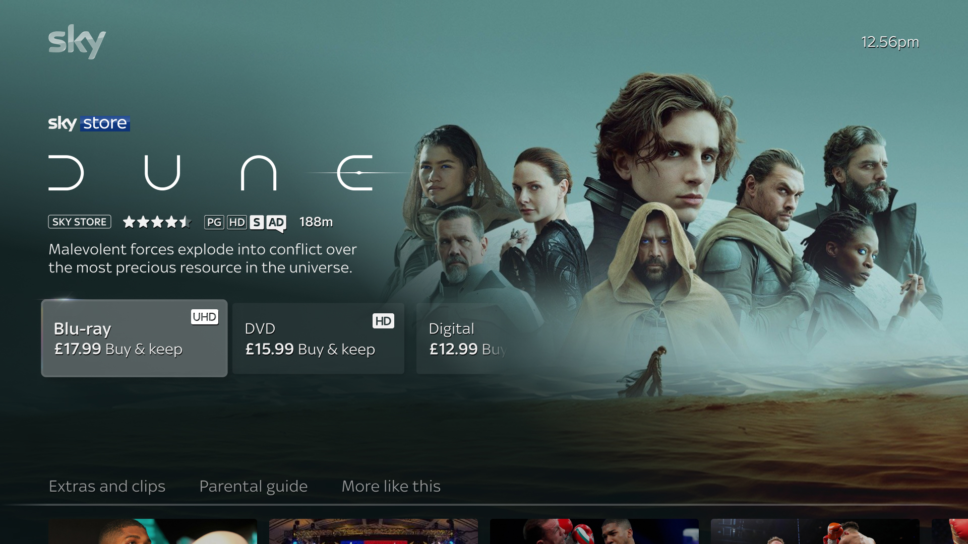 Sky Store product page within Sky Marketplace